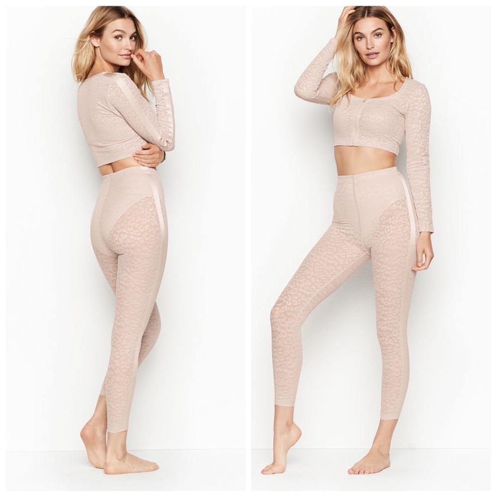 Victoria's Secret Total Knockout Leopard 2pc Set